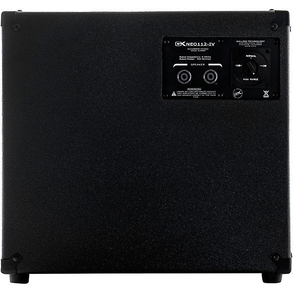 Gallien-Krueger Neo112-IV 400W 1x12 Bass Speaker Cabinet Black