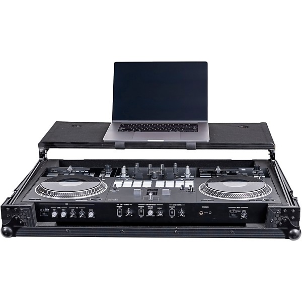 Headliner Pitch Black Flight Case for DDJ-REV7 with Laptop Platform & Wheels