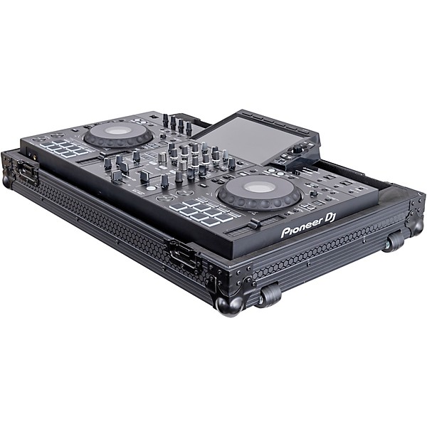 Open Box Headliner Pitch Black Low Profile Flight Case for XDJ-RX3 with Wheels Level 1