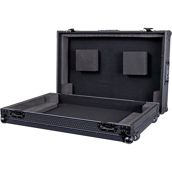 Open Box Headliner Pitch Black Low Profile Flight Case for XDJ-RX3 with Wheels Level 1