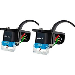 JICO OMNIA J44A-7 DJ Improved SD Mounted on Black JICO Headshell (2-Pack)