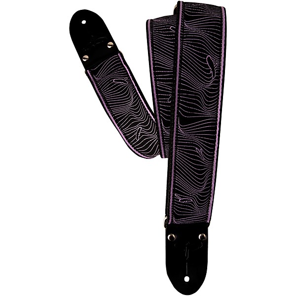 PRS Custom Jacquard Deluxe Retro Guitar Strap Violet 2 in.