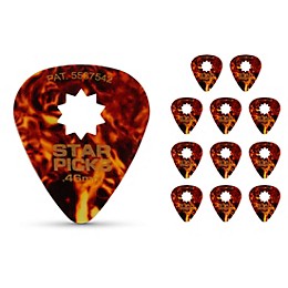 Everly Star Classic Tortoise Shell Guitar Picks .46 mm 12 Pack