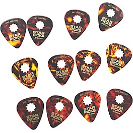 Everly Star Classic Tortoise Shell Guitar Picks Rockstar Mix 12 Pack