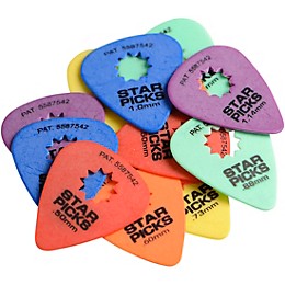 Everly Star Guitar Picks Rockstar Mix 12 Pack