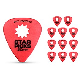 Everly Star Guitar Picks 1.0 mm 12 Pack Everly Star Guitar Picks .50 mm 12 Pack