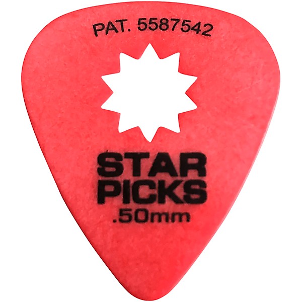 Everly Star Guitar Picks .50 mm 12 Pack