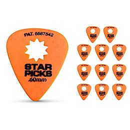 Everly Star Guitar Picks .60 mm 12 Pack