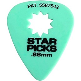 Everly Star Guitar Picks .88 mm 12 Pack