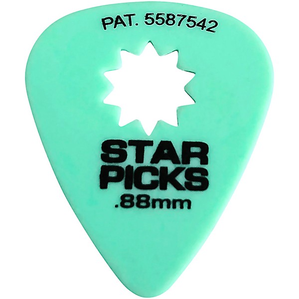 Everly Star Guitar Picks .88 mm 12 Pack