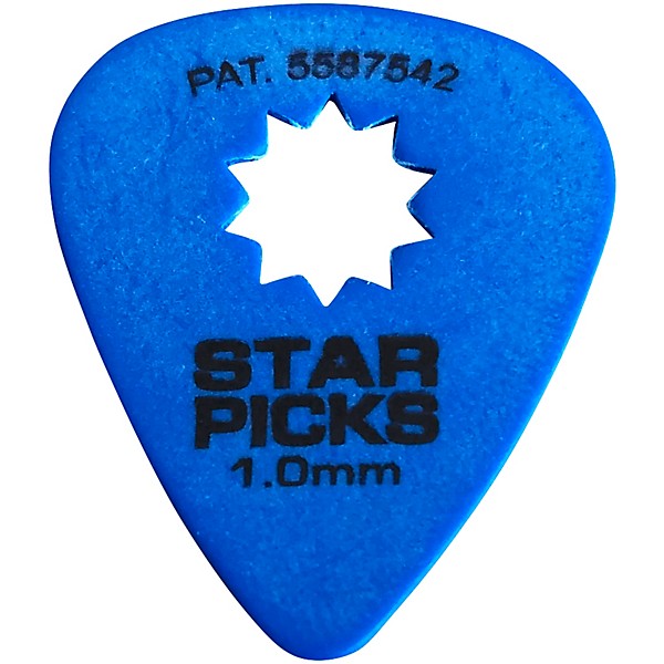 Everly Star Guitar Picks 1.0 mm 12 Pack