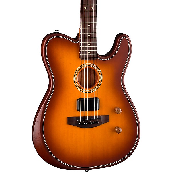 Fender Acoustasonic Standard Telecaster Acoustic-Electric Guitar Honey Burst
