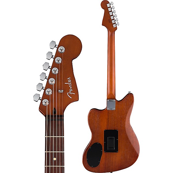 Fender Acoustasonic Standard Jazzmaster Acoustic-Electric Guitar Honey Burst