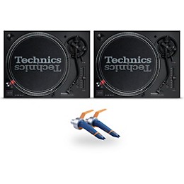 Technics SL-1200MK7 Direct Drive Turntable Pair with Ortofon Concorde DJ Cartridge Twin Pack