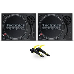 Technics SL-1200MK7 Direct Drive Turntable Pair with Ortofon Concorde Club Cartridge Twin Pack