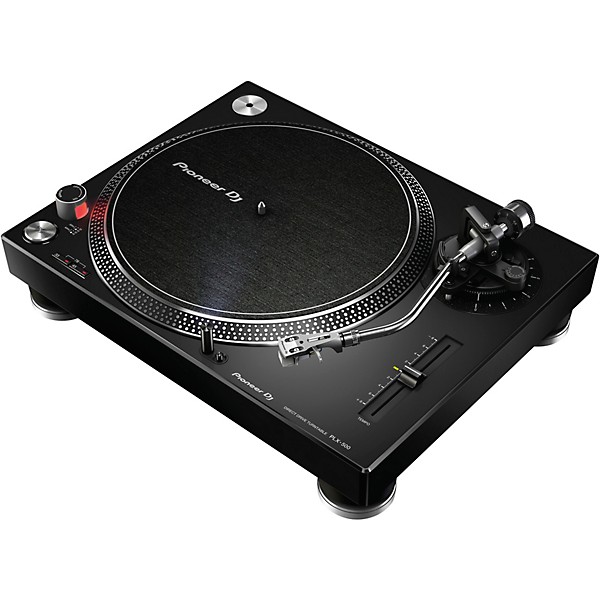 Pioneer DJ PLX-500 Direct-Drive Professional Turntable Pair (Black) with Ortofon Concorde Mix Cartridge Twin Pack