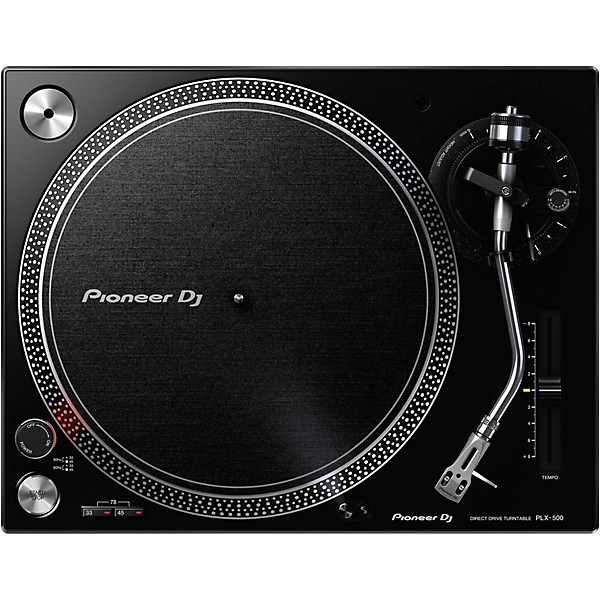 Pioneer DJ PLX-500 Direct-Drive Professional Turntable Pair (Black) with Ortofon Concorde Mix Cartridge Twin Pack