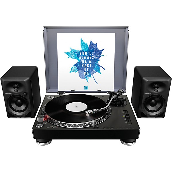 Pioneer DJ PLX-500 Direct-Drive Professional Turntable (Black) with Ortofon Concorde Club Cartridge