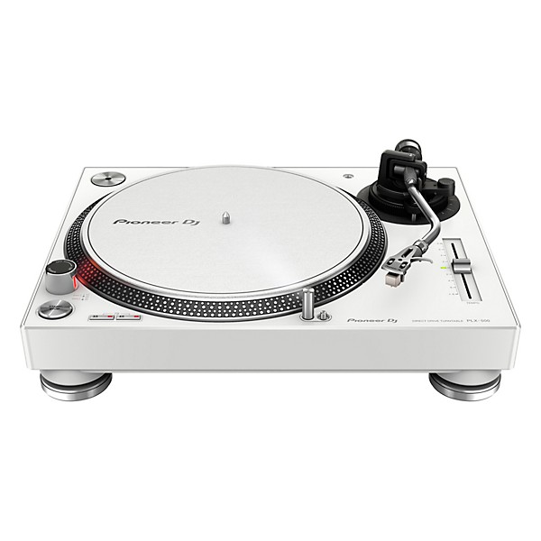 Pioneer DJ PLX-500 Direct-Drive Professional Turntable (White) with Ortofon Concorde DJ Cartridge