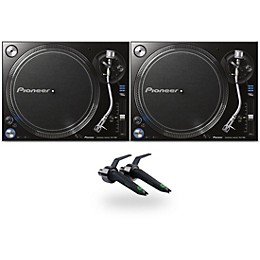 Pioneer DJ PLX-1000 Direct-Drive Professional Turntable Pair with Ortofon Concorde Mix Cartridge Twin Pack
