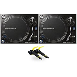 Pioneer DJ PLX-1000 Direct-Drive Professional Turntable Pair with Ortofon Concorde Club Cartridge Twin Pack
