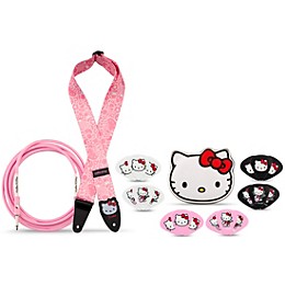 Fender x Hello Kitty Essential Accessories Bundle With Poly Guitar Strap, Cable & Pick Tin