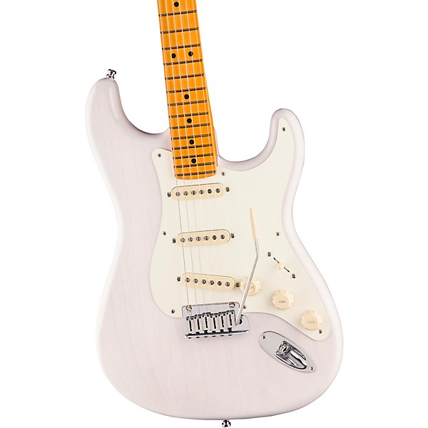 Fender American Ultra Luxe Vintage '50s Stratocaster Maple Fingerboard Electric Guitar White Blonde