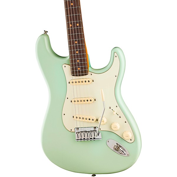 Fender American Ultra Luxe Vintage '60s Stratocaster Rosewood Fingerboard Electric Guitar Surf Green