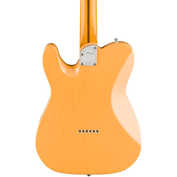 Fender American Ultra Luxe Vintage '50s Telecaster Maple Fingerboard Electric Guitar Butterscotch Blonde