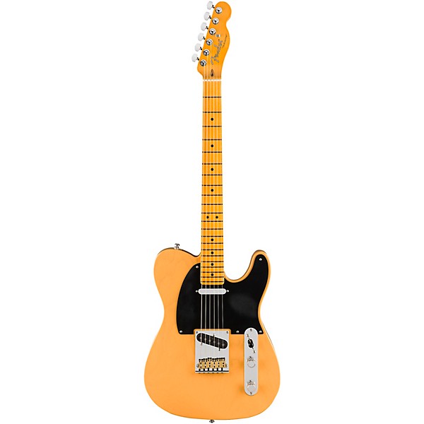 Fender American Ultra Luxe Vintage '50s Telecaster Maple Fingerboard Electric Guitar Butterscotch Blonde