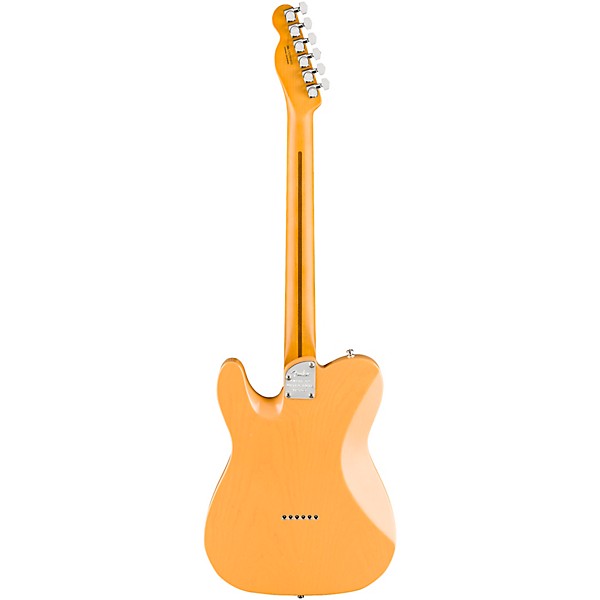 Fender American Ultra Luxe Vintage '50s Telecaster Maple Fingerboard Electric Guitar Butterscotch Blonde