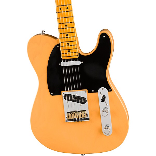Fender American Ultra Luxe Vintage '50s Telecaster Maple Fingerboard Electric Guitar Butterscotch Blonde
