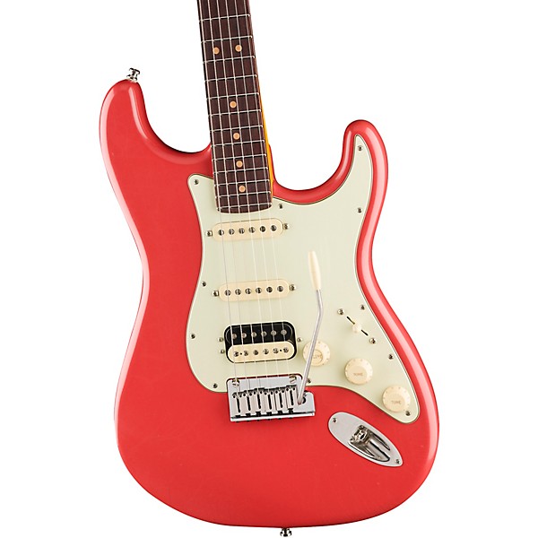 Fender American Ultra Luxe Vintage '60s Stratocaster HSS Rosewood Fingerboard Electric Guitar Fiesta Red