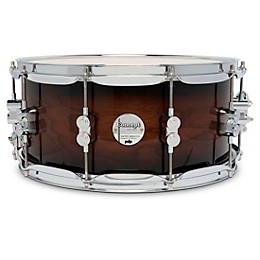 PDP by DW Concept Maple Exotic Snare Drum 14 x 6.5 in. Walnut to Charcoal Burst