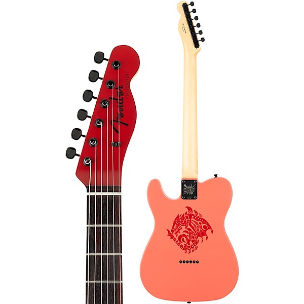 Fender Monster Hunter Rathalos Telecaster Electric Guitar Rathalos Red