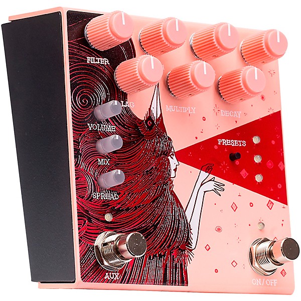 Old Blood Noise Endeavors Dark Star Stereo Soundscape Reverb Effects Pedal Pink