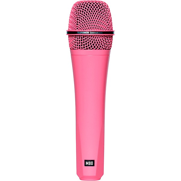 TELEFUNKEN M80 Supercardioid Dynamic Handheld Vocal Microphone Pink