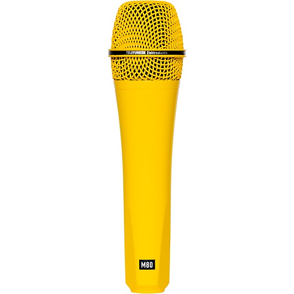 TELEFUNKEN M80 Supercardioid Dynamic Handheld Vocal Microphone Yellow