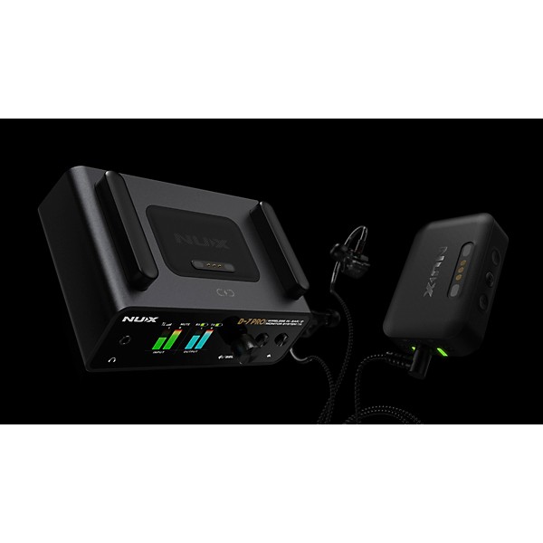 NUX B-7 Pro Professional 2.4GHz In Ear Monitoring Wireless System W/Clamp Black