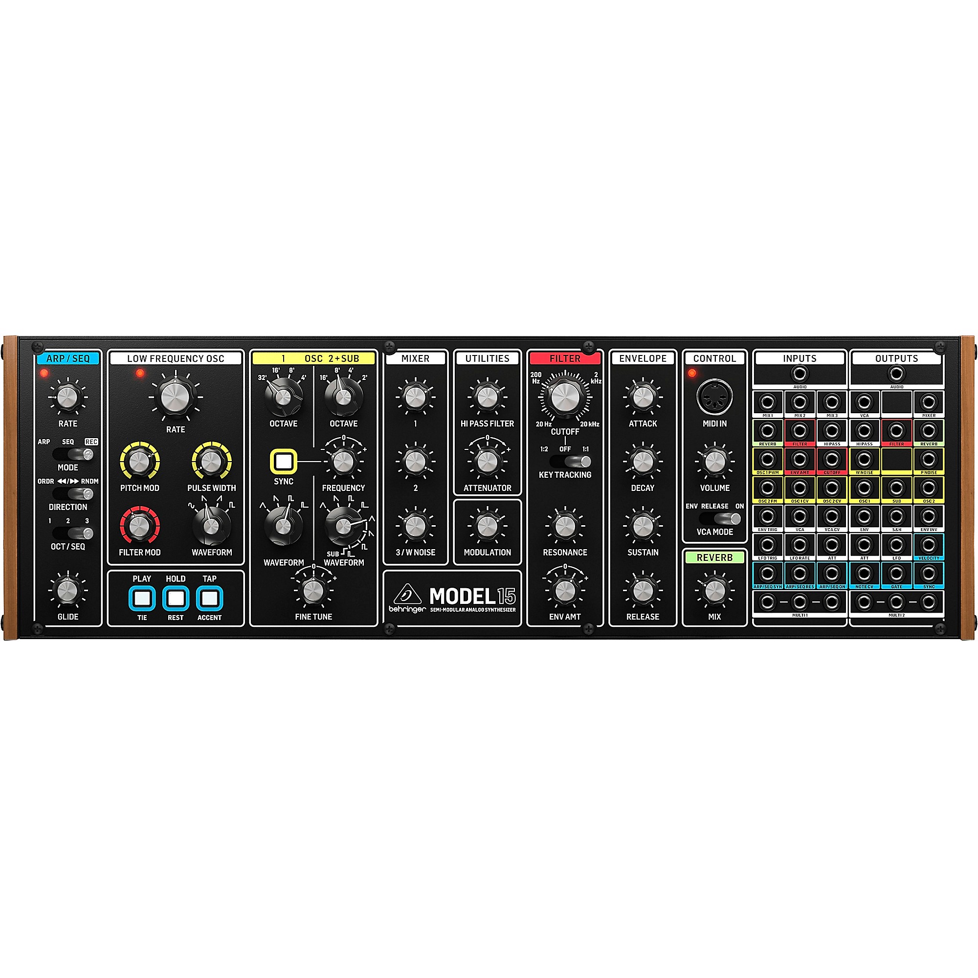 鍵盤楽器 behringer MODEL 15 Behringer Model 15 Semi-modular Analog Synthesizer | Sweetwater