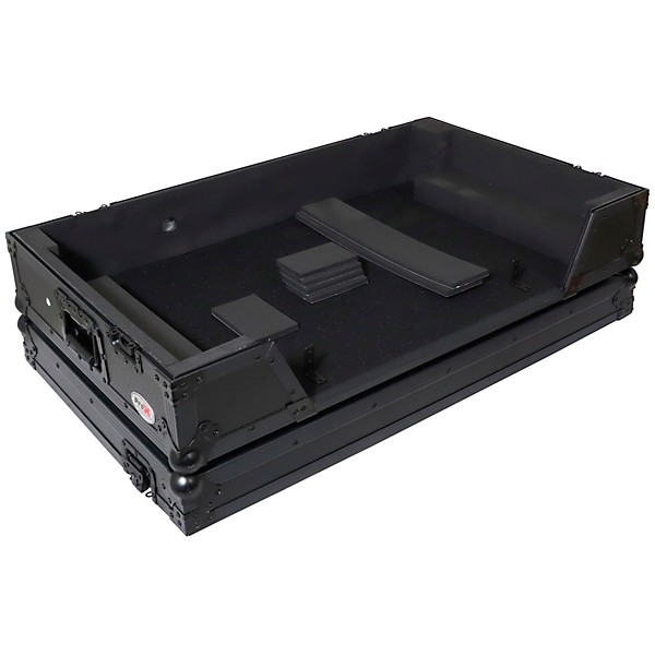 ProX Case for Pioneer XDJ-AZ Black on Black with Wheels and 1U Rack Rails Black