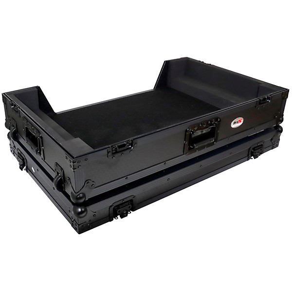 ProX Case for Pioneer XDJ-AZ Black on Black with Wheels and 1U Rack Rails Black