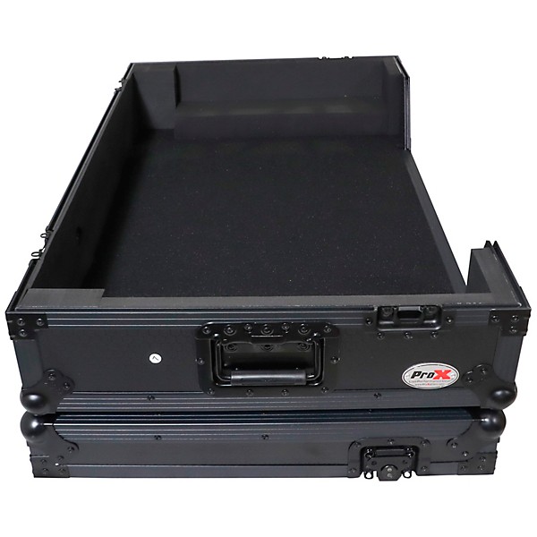 ProX Case for Pioneer XDJ-AZ Black on Black with Wheels and 1U Rack Rails Black