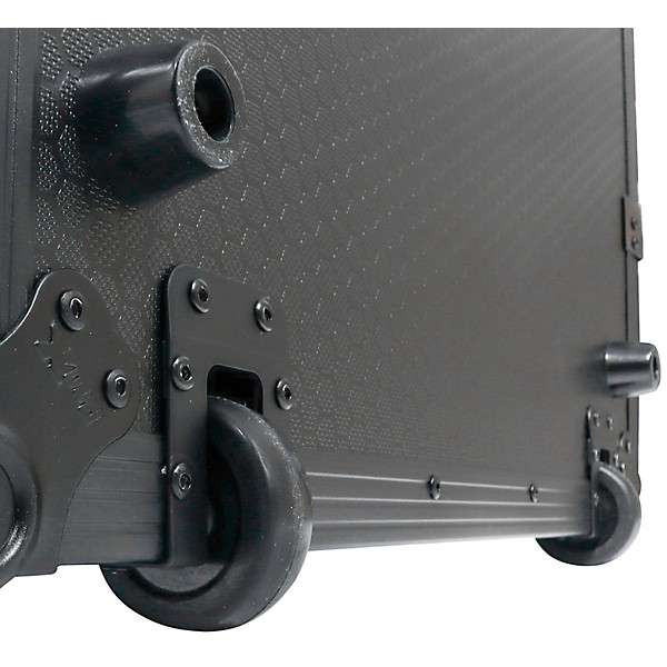 ProX Case for Pioneer XDJ-AZ Black on Black with Wheels and 1U Rack Rails Black