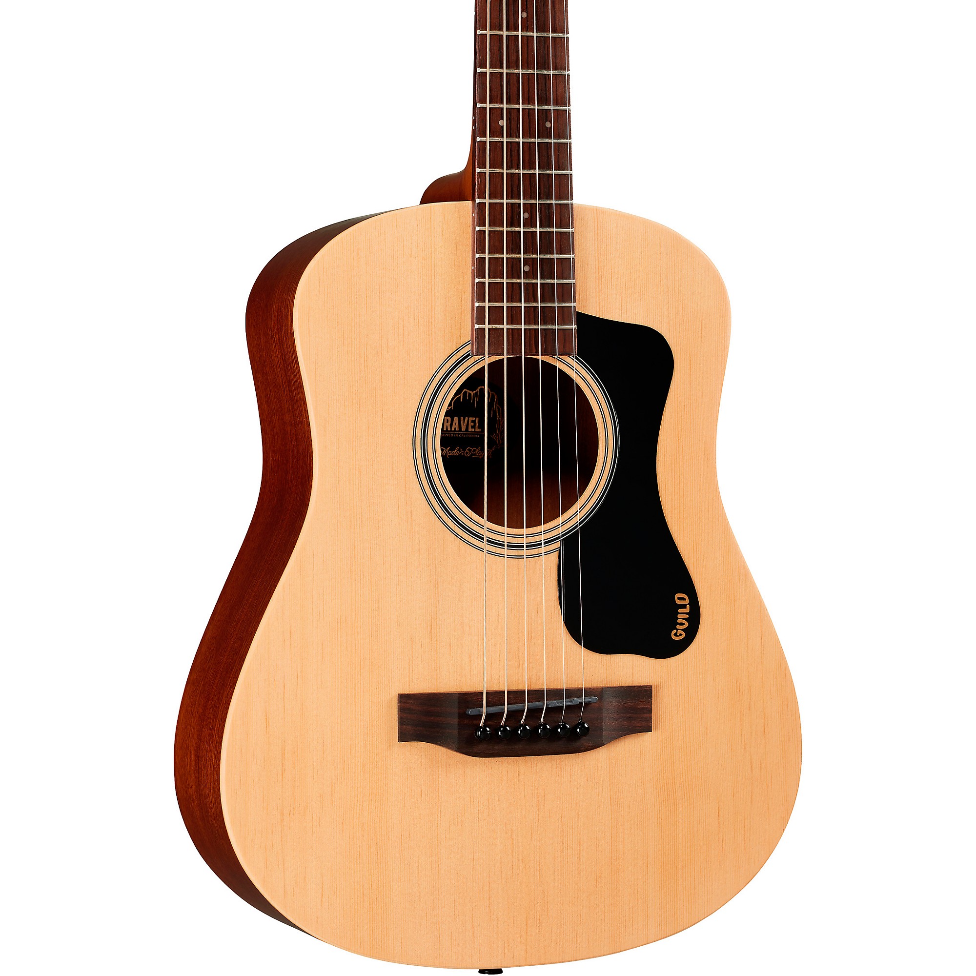 Guild Travel Spruce Mini Dreadnought Acoustic Guitar Natural 6-string