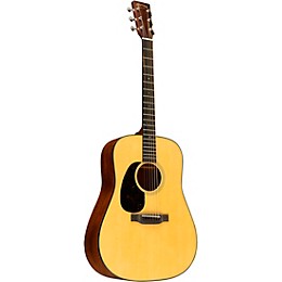 Martin D-18 Standard Dreadnought Left-Handed Acoustic Guitar Natural