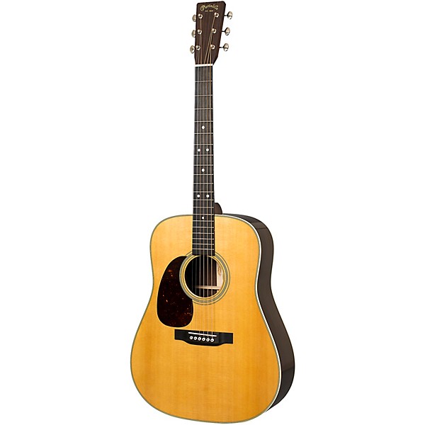 Martin D-28 Standard Left-Handed Dreadnought Acoustic Guitar Natural