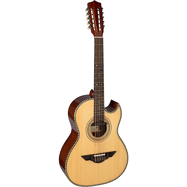 H. Jimenez LBQ1E El Estandar Acoustic-Electric Bajo Quinto Natural