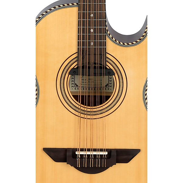 H. Jimenez LBQ1E El Estandar Acoustic-Electric Bajo Quinto Natural