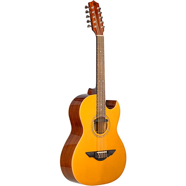 H. Jimenez LBQ1E El Estandar Metal Flake Top Acoustic-Electric Bajo Quinto Gold Sparkle